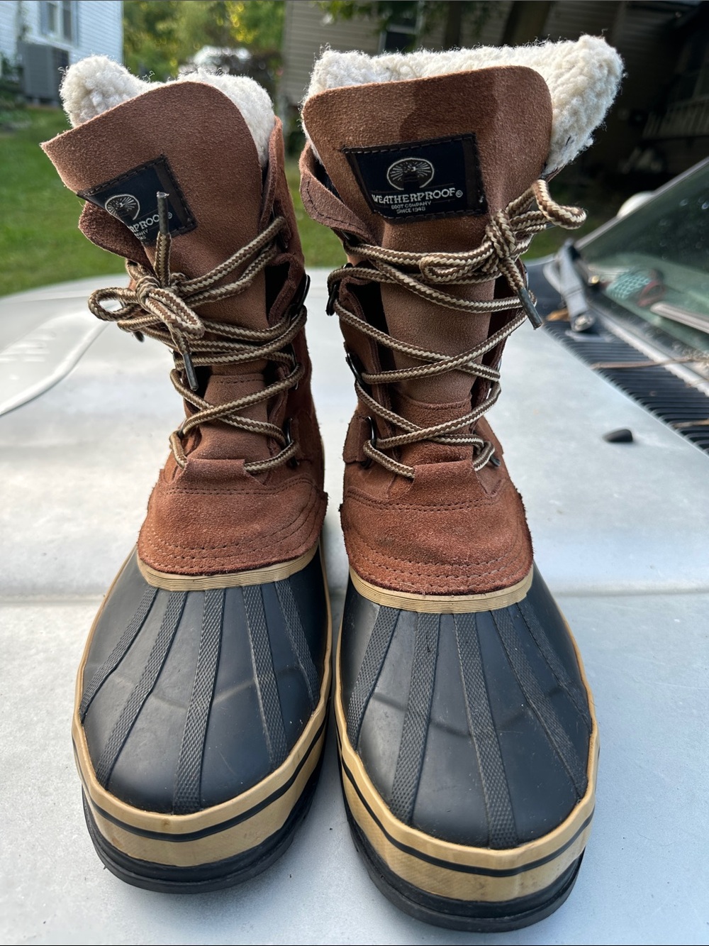 Weatherproof Brown & Black Men’s Insulated Snow Boots